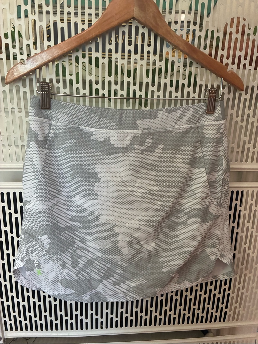Ralph Lauren X Light Gray Camouflage Golf Skort -